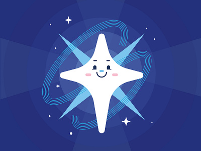 The Star cute illustration star tarot vector