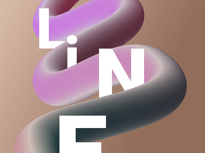 Blend LINE gradient line graphic blend