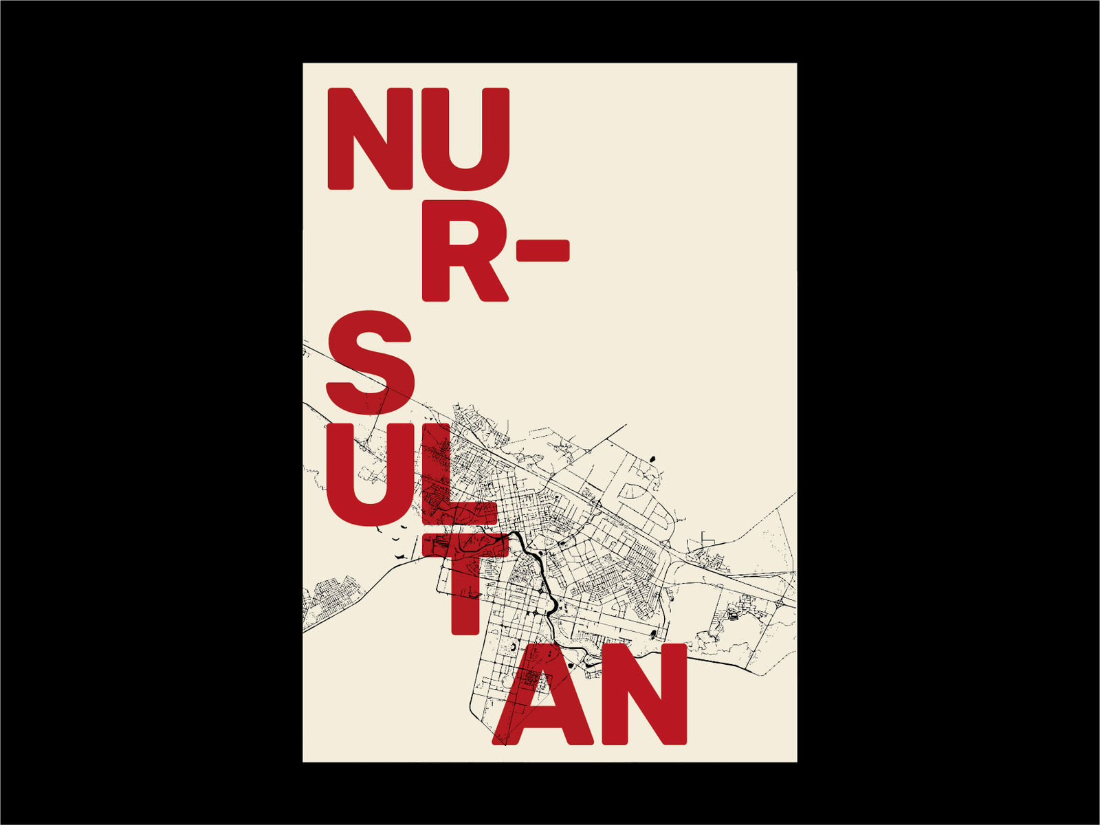 NurSultan citymap by Azilhan on Dribbble