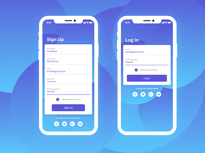 Daily UI 001 - Sing Up/ Log in daily 100 challenge daily ui daily ui challenge login sign up