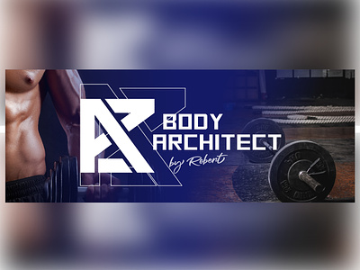 Body Architect, personal trainer branding project branding geometric gym logo