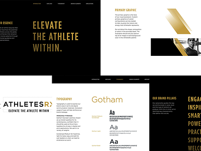 AthletesRx athlete brand brand guidelines fitness identity logo sport