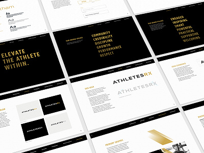 Athletes Rx Brand Guide athlete brand brand guidelines fitness identity logo sport