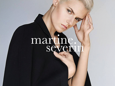 Martine Severin baskerville black brand fashion grid photographer typography