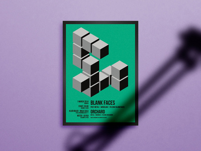 Blank Faces design poster