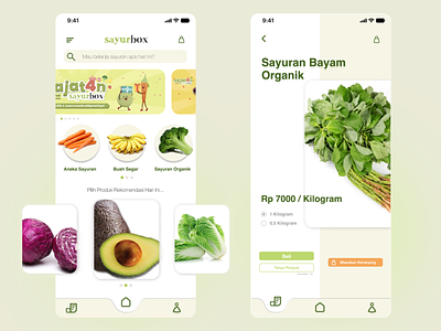 Sayurbox UI Redesign branding button design home screen homepage homepage design indonesia indonesia designer interaction design interface mobile apps mobile design ui uidesign uxdesign