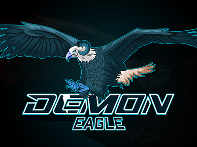 Esport Logo Demon Eagle