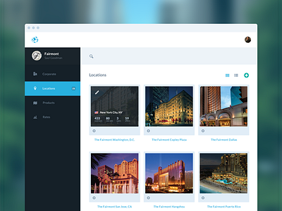 Tourconnect - Locations ui user interface ux