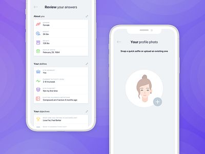 👽 Onboarding #6, #7 / Ladder clean form form ui ios iphone minimal mobile modern onboard onboarding onboarding flow onboarding screen onboarding screens onboarding ui profile profile builder ui user experience user interface ux