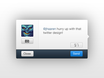 New Tweet window final app gui mac message messaging minimal rebound social tweet twitter ui