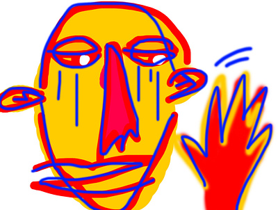 0 autoportrait face illustraion logo
