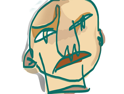 1 autoportrait face illustraion logo