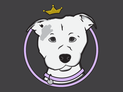 Vega dog illustration vector