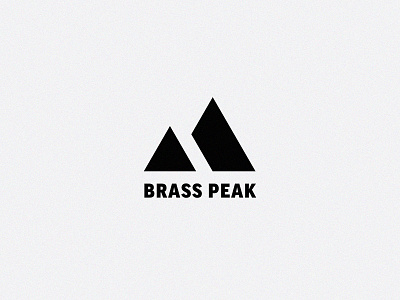 Brass Peak Logo - Horizontal "B" + Mountains