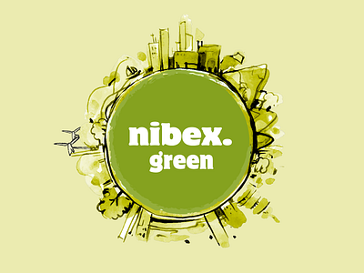 Nibex Green Logo branding design logo vector