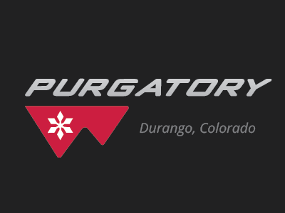 Purgatory Re-brand brand colorado durango engineers mountains needles purg purgatory resort ski snowflake sunset