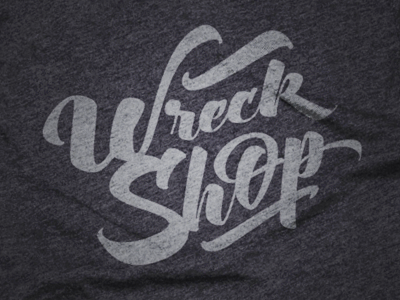 Wreck Shop Tee cotton bureau graphic tee shop t shirt type wreck
