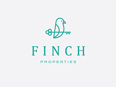 Finch Properties bird f finch key properties real estate serif