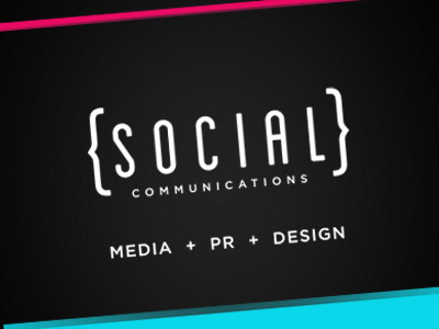 SOCIAL Logotype brackets condensed design logo tag simple social