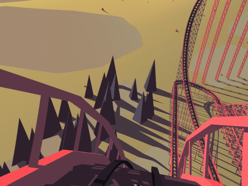 Joy Ride! 3d 3d animation animation cinema4d rollercoaster