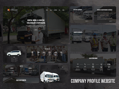 Company Profile Website Rent Car and Logistic