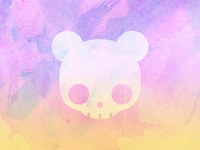 skull bear cute icon skull