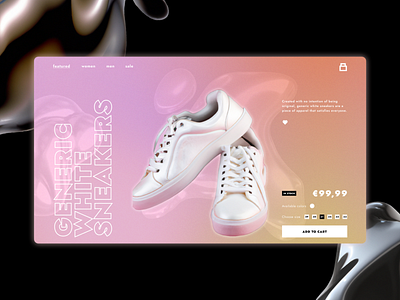 Sneaker store UI concept design e commerce graphic design product design sneaker ui ui concept ux design