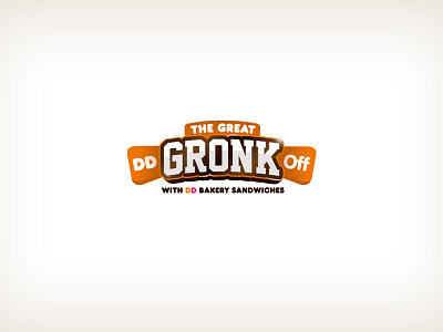 The Great DD Gronk Off Sweepstakes Logo logo orange