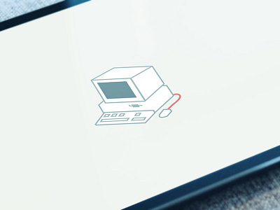 Animation Assets computer devices illustration lines mouse retro simple