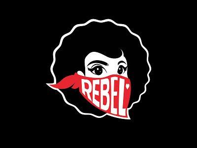 Bandana afro bandana illustration rebel tshirt woman