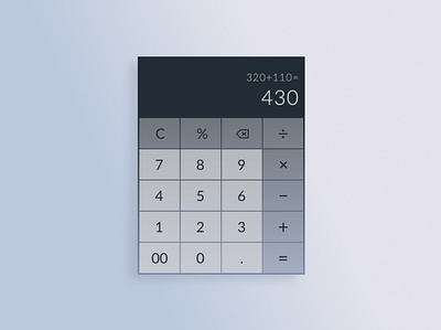 Calculator (DailyUI) app calculator calculator app calculator ui dailyui design simple ui ux