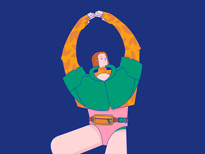 Bold Girl ''O'' character characterdesign color girl illustration pilates sport vector yoga