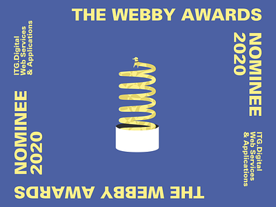 Webby Nomination award awards color composition design design award designaward dog illustration illustrator itg nomination poster vector webby