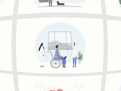 ITG.digital - Infinite combinations of Illustrations! animation builder cat composition constructor dashboard dog flat fun health illustration illustrations illustrator itg itgdigital motion people vector wheelchair work