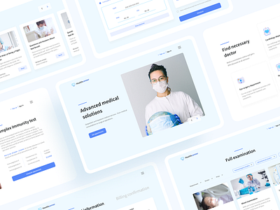 Medical center website design healthcare medical ui ux website