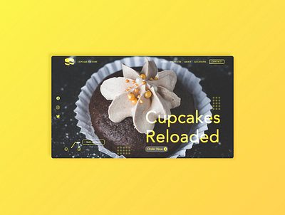 Cupcake Factory- A Cupcake Bakery Shop. adobe illustrator adobe xd baking blur cupcakes ui ui ux ui design web design website