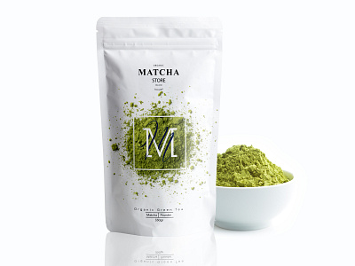 M for Matcha brand identity branding design matcha packaging packaging design packaging designer tea