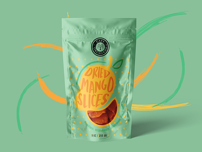 Mango Dried Chips Packaging brand identity branding packaging packaging design