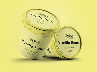 Vanilla Ice Cream Packaging brand identity branding design discovery logo packaging packaging design snack