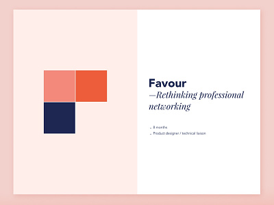 Favour - Portfolio entry communication design portfolio presentation typography