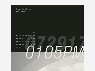 a moment in time calendar poster typography visual design