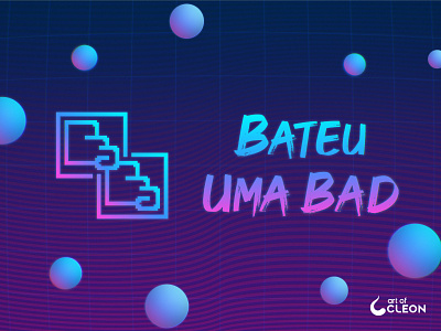 Bateu Uma Bad - Visual Identity 80s aesthetic branding design logo retro vaporwave vector visual id youtube
