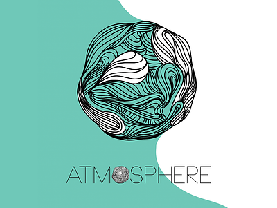 Atmosphere Logo - Bottled Water brand atmosphere bottledwater branding design illustration logo minimal vector water