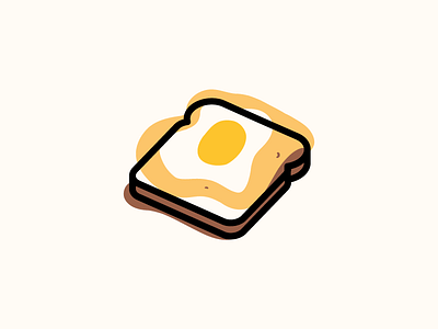 Toasted 2d abstract art bread colorful design egg flat geometric icon illustration lines liquid logo toast vector