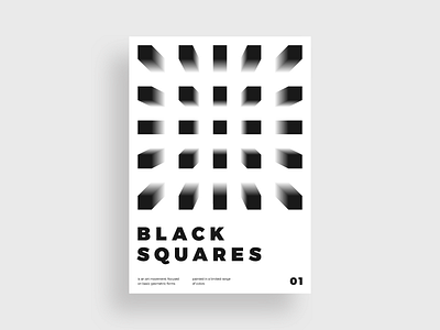 Black Squares Drbbble 2d abstract art branding design flat geometric illustration lines poster poster art poster design print design swiss typographic poster typography