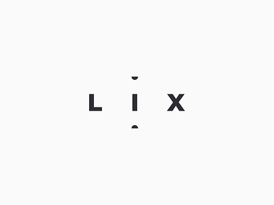 Lix 2d abstract art biotech branding cosmetic design flat geometric icon illustration lines logo logo design minimal minimalism product swiss typography vector