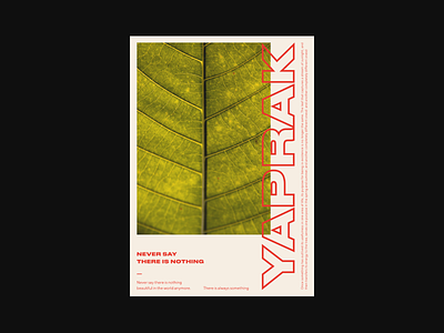 Yaprak abstract art branding composition design flat geometric illustration layout lines minimal minimalism poster poster art poster design swiss swiss design typography vector vintage