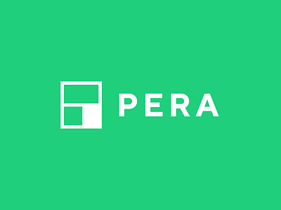 Pera 2d abstract app art branding colorful composition design flat geometric icon illustration layout lines logo logo design minimal typography vector web