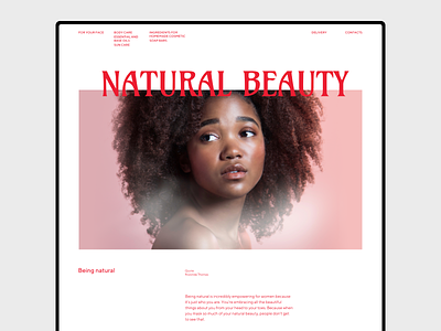 Natural Beauty abstract art branding composition design editorial flat geometric grid layout minimal minimalism photography swiss typo typography ui ux web webdesign website