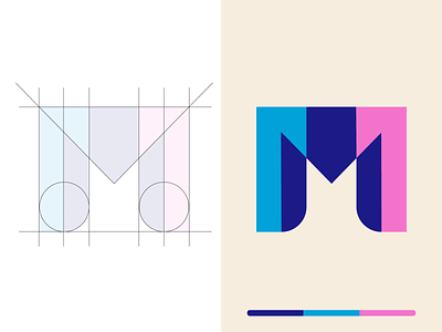 Letter M- Logo design branding design icon illustraion illustration art illustrator logo logo design minimal professional logo vector